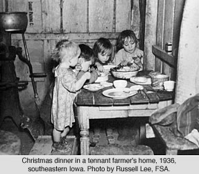 大萧条时期的圣诞晚餐