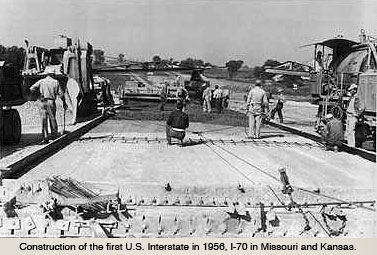 密苏里州的第一个州际公路建设