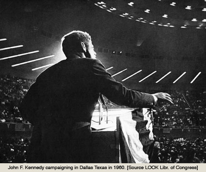 John F. Kennedy在达拉斯竞选活动
